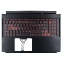 Корпус верхня кришка для Acer Nitro AN515-45 AN515-57, RU/UA, (топкейс з клавіатурою з підсвіткою, 6B.QB9N2.009, C Cover, Original)