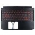 Корпус верхняя крышка для ноутбука Acer Nitro AN515-45 AN515-57, RU/UA, (топкейс с клавиатурой с подсветкой, 6B.QB9N2.009, C Cover, Original)
