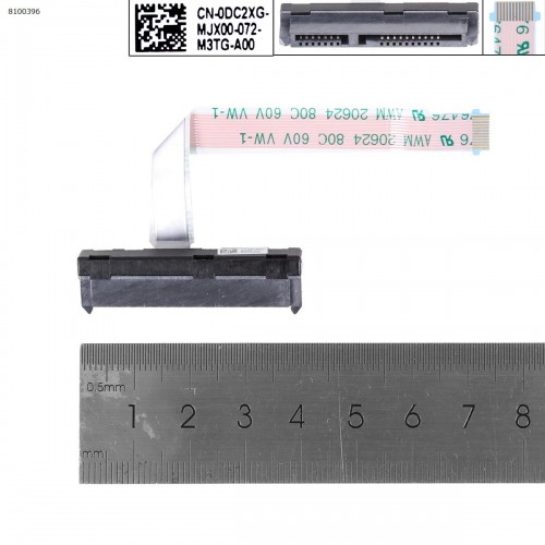 Шлейф Sata HDD/SSD для ноутбука Dell Inspiron 7590 7591 P83F, 0DC2XG