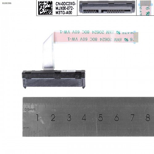 Шлейф Sata HDD/SSD для ноутбука Dell Inspiron 7590 7591 P83F, 0DC2XG