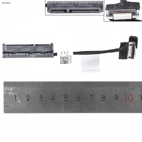 Шлейф Sata HDD/SSD для ноутбука Dell Inspiron 13 5368 5378 5379 Latitude 3390, (450.07R05.0001, 034RG5)