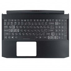 Верхня кришка для Acer Nitro AN515-45 AN515-57, RU/UA, (топкейс+клавіатура, з підсвіткою, 6B.QBCN2.009, Original)