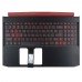 Корпус верхня кришка для ноутбука Acer Aspire Nitro AN515-54, RU/UA, (Black, топкейс+клавіатура з підсвіткою, 6B.Q5AN2.009, 6B.Q5BN2.009, C Cover, Original)