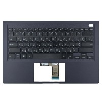 Верхня кришка для Asus B1400CEAE B1400CEAEY, RU/UA, (Dark blue, топкейс+KB, 90NX0421-R34UA0, Original)