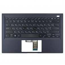Верхняя крышка для Asus B1400CEAE B1400CEAEY, RU/UA, (Dark blue, топкейс+KB, 90NX0421-R34UA0, Original)