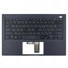 Верхня кришка для Asus B1400CEAE B1400CEAEY, RU/UA, (Dark blue, топкейс+KB, 90NX0421-R34UA0, Original)