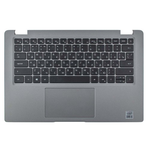 Корпус верхняя крышка для ноутбука Dell Latitude 5420 5421, RU, (Grey, топкейс+тачпад+клавиатура с подсветкой, 0P54YV, Original)