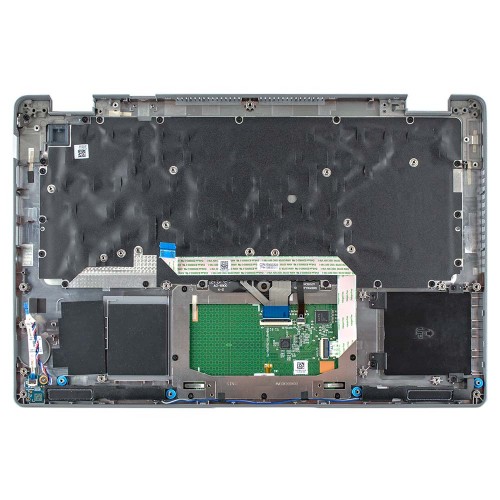 Корпус верхняя крышка для ноутбука Dell Latitude 5420 5421, RU, (Grey, топкейс+тачпад+клавиатура с подсветкой, 0P54YV, Original)