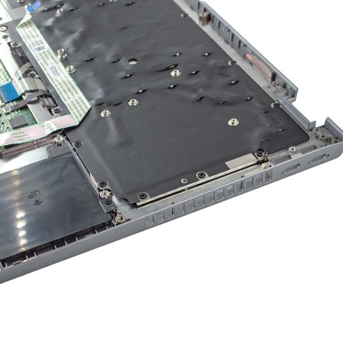 Корпус верхняя крышка для ноутбука Dell Latitude 5420 5421, RU, (Grey, топкейс+тачпад+клавиатура с подсветкой, 0P54YV, Original)