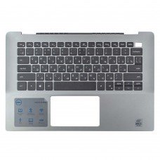 Верхняя крышка для Dell Inspiron 14 5490 5498, RU, (Grey, топкейс с клавиатурой, 04J4KG, Original)
