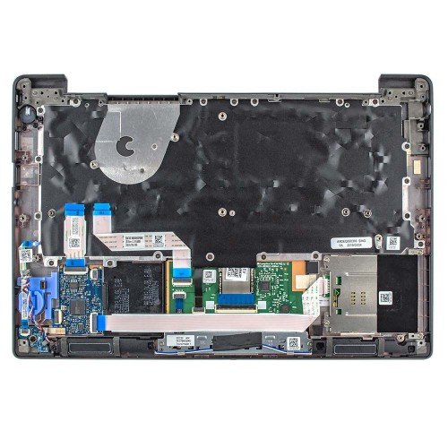 Корпус верхняя крышка для ноутбука Dell Latitude 7300, RU/UA, (Grey, топкейс с клавиатурой с подсветкой, 0W6GJY, Original)