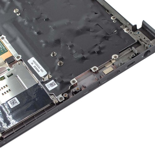 Корпус верхняя крышка для ноутбука Dell Latitude 7300, RU/UA, (Grey, топкейс с клавиатурой с подсветкой, 0W6GJY, Original)