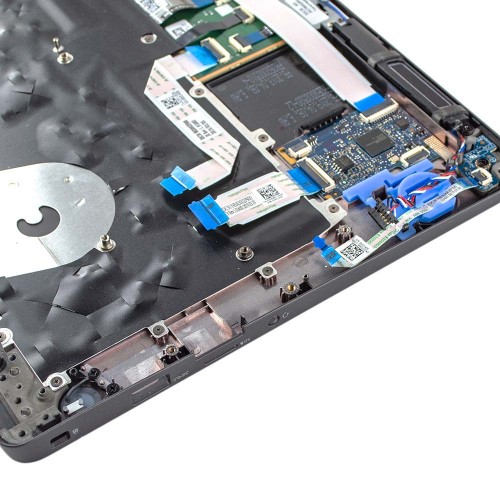 Корпус верхняя крышка для ноутбука Dell Latitude 7300, RU/UA, (Grey, топкейс с клавиатурой с подсветкой, 0W6GJY, Original)