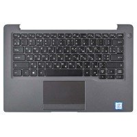 Верхняя крышка для Dell Latitude 7300, RU/UA, (Grey, топкейс с клавиатурой с подсветкой, 0W6GJY, Original)