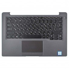 Верхняя крышка для Dell Latitude 7300, RU/UA, (Grey, топкейс с клавиатурой с подсветкой, 0W6GJY, Original)