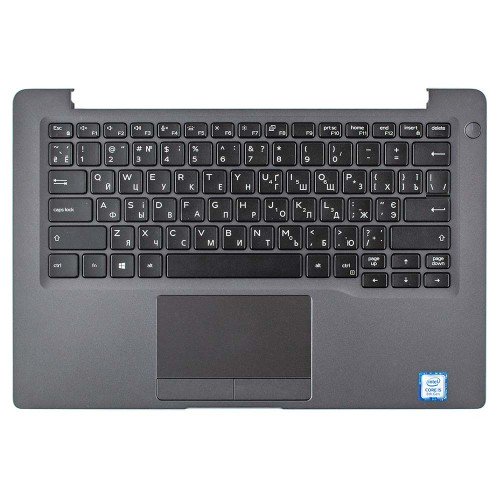 Корпус верхня кришка для ноутбука Dell Latitude 7300, RU/UA, (Grey, топкейс з клавіатурою з підсвіткою, 0W6GJY, Original)