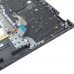 Корпус верхняя крышка для ноутбука Dell Vostro 15 3510 3520 3525 series, RU, (Grey, топкейс с клавиатурой с подсветкой, 0HD3N7, Original)