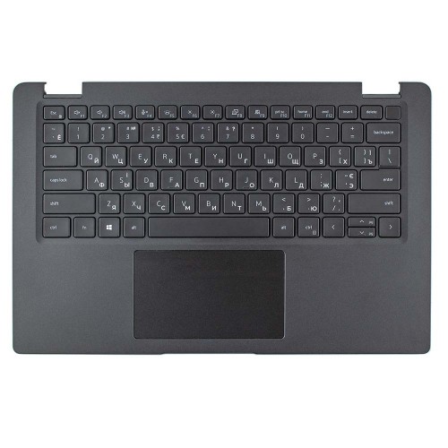 Верхняя крышка для ноутбука Dell Latitude 7410, RU/UA, (Grey, топкейс+тачпад+клавиатура с подсветкой, 05TPMG, Original)