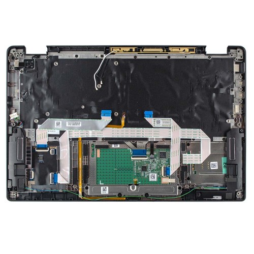 Верхняя крышка для ноутбука Dell Latitude 7410, RU/UA, (Grey, топкейс+тачпад+клавиатура с подсветкой, 05TPMG, Original) Верхняя крышка для ноутбука Dell Latitude 7410, RU/UA, (Grey, топкейс+тачпад+клавиатура с подсветкой, 05TPMG, Original)
