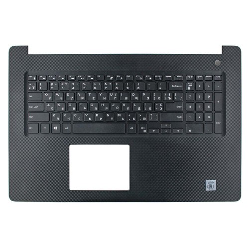 Корпус верхняя крышка для ноутбука Dell Inspiron 17 3780 3793 series, RU/UA, (Black, топкейс+клавиатура, 0WY3H9, 08NH2X, 04CXWR, 0JHYP3, Original)