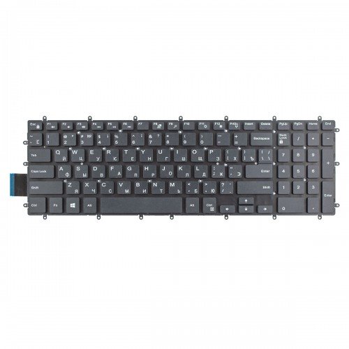 Клавиатура для ноутбука Dell Inspiron 3580 3581 3584 5570 7566 7567 7577 P66F P72F P75F, RU, Black