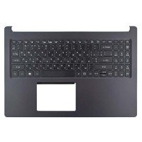 Верхняя крышка для Acer Aspire A315-22, RU/UA, (Black, топкейс+клавиатура, 6B.HE8N8.009, Original)