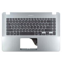 Корпус верхняя крышка для Asus A505ZA F505ZA K505ZA R504ZA S505ZA X505ZA, RU/UA, (Silver, топкейс+клавиатура, 90NB0I11-R30UA00, C Cover, Original)
