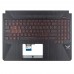 Корпус верхняя крышка для ноутбука Asus TUF Gaming FX505DY series, RU/UA, (топкейс+клавиатура с подсветкой, 90NR01A2-R31UA0, C Cover, Original)