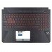 Корпус верхня кришка для ноутбука Asus TUF Gaming FX505DY series, RU/UA, (топкейс+клавіатура з підсвіткою, 90NR01A2-R31UA0, C Cover, Original)