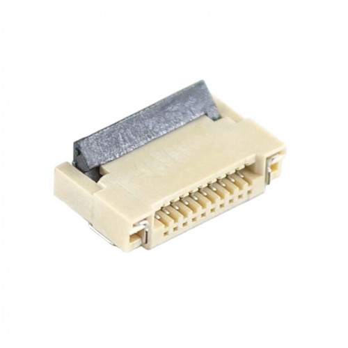 FFC Разъем для ноутбука 10pin*0.5mm, Flip type, контакты внизу, сквозной