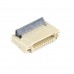 FFC Разъем для ноутбука 10pin*0.5mm, Flip type, контакты внизу, сквозной