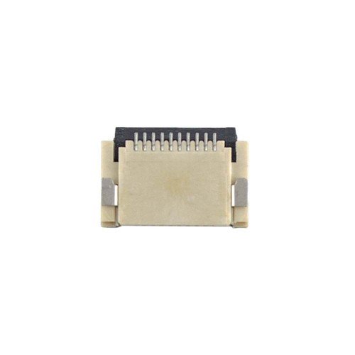 FFC Разъем для ноутбука 10pin*0.5mm, Flip type, контакты внизу, сквозной