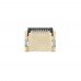FFC Разъем для ноутбука 8pin*0.5mm, Flip type, контакты внизу, сквозной