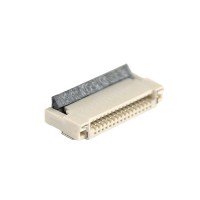 FFC Разъем 16pin*0.5mm, Flip type, контакты внизу, сквозной