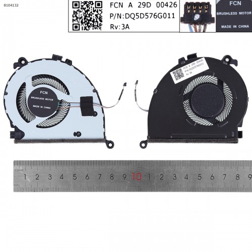 Вентилятор для ноутбука Lenovo ThinkBook 14-IML 20RV 15-IML 20RW 14-IIL 20SL 15-IIL 20SM, (DC 5V, 5F10S13905, FCN 0FM230000H, DQ5D576G011, Original)
