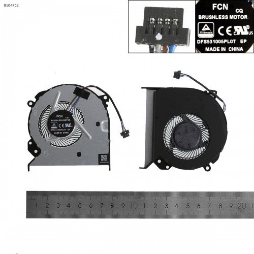 Вентилятор для ноутбука HP ProBook 440 445 G4, (905706-001, FCN DFS531005PL0T, 0FL250000H, Original)