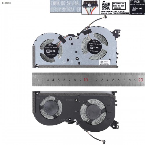Вентилятор для ноутбука Lenovo Ideapad Gaming 3-15IMH05 3-15ARH05 5-15IMH05 81Y4 82EY 82D4, (FMHN DFS5K12114262J, DC28000F7F0, 5F10S13912, Original)