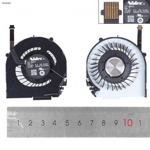 Вентилятор для ноутбука Lenovo ThinkPad X1 Carbon Type 20A7 20A8 20BS 20BT, (00HN743, 04X3829, Nidec CC126K01, Original)