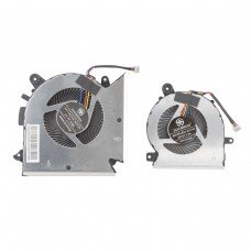 Вентилятори для MSI GF63 GF65 WF65 MS-16R1 MS-16R3 MS-16R5, (CPU+GPU 4pin, PABD08008SH-N413, PAAD06015SL-N433, HC)