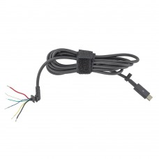 DC Кабель Type-C для блока питания ноутбука Dell, (65W, 6pin, Six-core, 1.5м) DC Кабель Type-C для блока питания ноутбука Dell, (65W, 6pin, Six-core, 1.5м)
