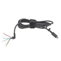 DC Кабель Type-C для блока питания ноутбука Dell, (65W, 6pin, Six-core, 1.5м) DC Кабель Type-C для блока питания ноутбука Dell, (65W, 6pin, Six-core, 1.5м)