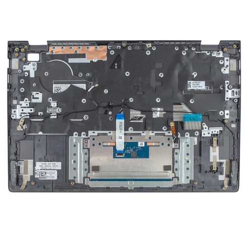 Корпус верхняя крышка для ноутбука Dell Vostro 14 5401 5402, RU, (Grey, топкейс+тачпад+клавиатура с подсветкой, 0DY5HN, Original)