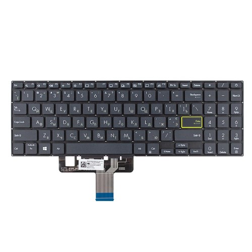 Клавиатура для ноутбука Asus S533F S533J S533E X521F X521J X521E series, RU/UA, черная