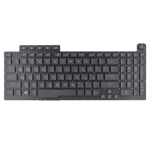 Клавиатура для ноутбука Asus ROG Strix G731GT G731GU series, RU/UA, Black, 20pin FullRGB backlit