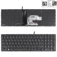 Клавиатура для HP Probook 450 450R 455 G6 G7, UA, (с подсветкой, черная, Original) Клавиатура для HP Probook 450 450R 455 G6 G7, UA, (с подсветкой, черная, Original)
