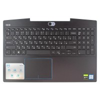 Верхня кришка для Dell G3 15 3590 P89F series, RU, (Blue, топкейс+тачпад+клавіатура з підсвіткою, 0MDC8K, Original)