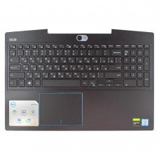 Верхняя крышка для Dell G3 15 3590 P89F series, RU, (Blue, топкейс+тачпад+клавиатура с подсветкой, 0MDC8K, Original)