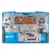 Корпус верхняя крышка для ноутбука Dell G3 15 3590 P89F series, RU, (Blue, топкейс+тачпад+клавиатура с подсветкой, 0MDC8K, Original)