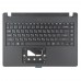 Верхняя крышка для ноутбука Acer TravelMate TMP214-41-G2 TMP214-52, RU/UA, (Black, топкейс+клавиатура с подсветкой, 6B.VLMN7.032, C Cover, Original)