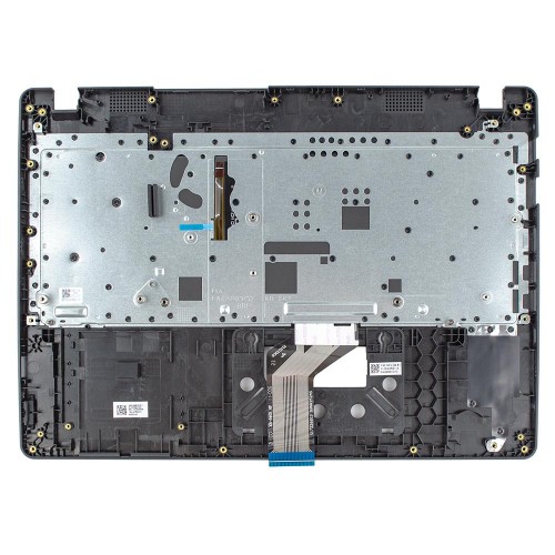 Верхняя крышка для ноутбука Acer TravelMate TMP214-41-G2 TMP214-52, RU/UA, (Black, топкейс+клавиатура с подсветкой, 6B.VLMN7.032, C Cover, Original)